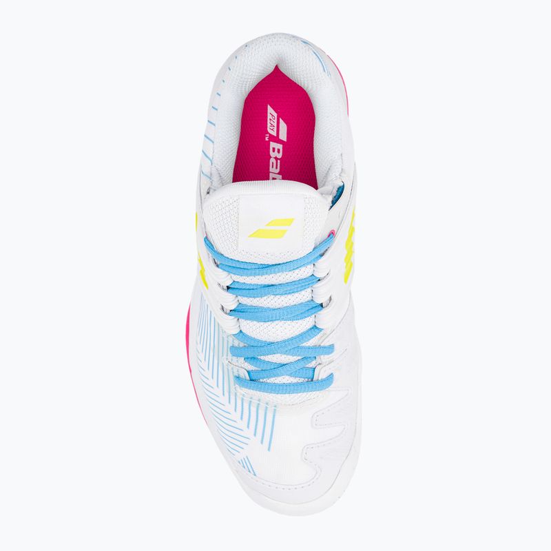 Buty do tenisa damskie Babolat 21 Propulse Fury AC W white/sulphur spring 6
