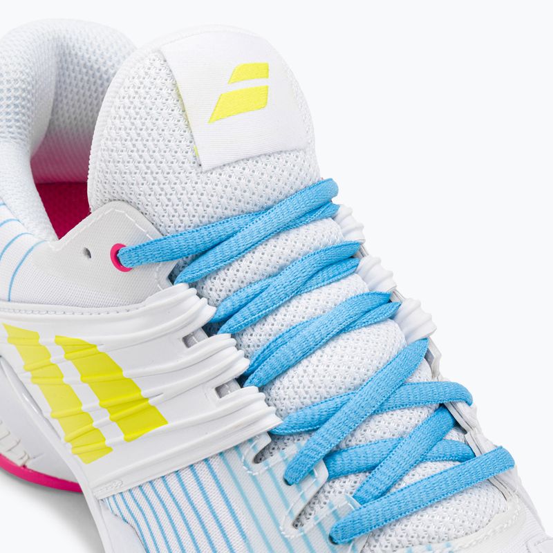 Buty do tenisa damskie Babolat 21 Propulse Fury AC W white/sulphur spring 8