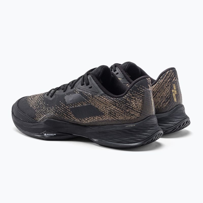 Buty do tenisa męskie Babolat 21 Jet Mach 3 AC black/gold 3