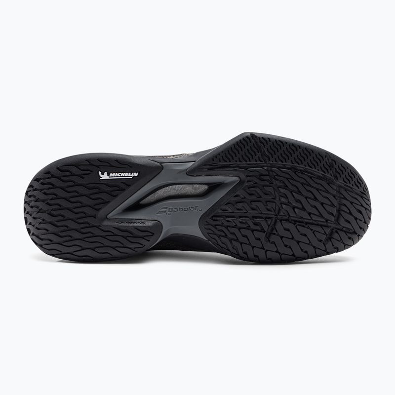 Buty do tenisa męskie Babolat 21 Jet Mach 3 AC black/gold 4