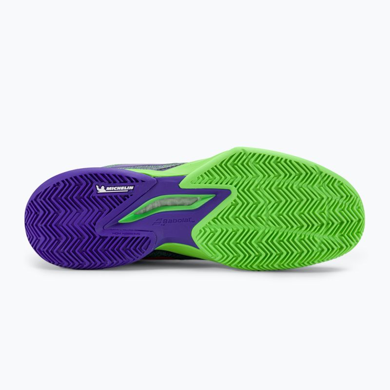 Buty do tenisa męskie Babolat 21 Jet Mach 3 Clay jade lime 5