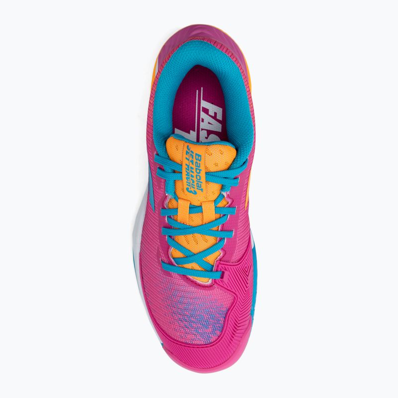 Buty do tenisa dziecięce Babolat 21 Jet Mach 3 AC Jr hot pink 6