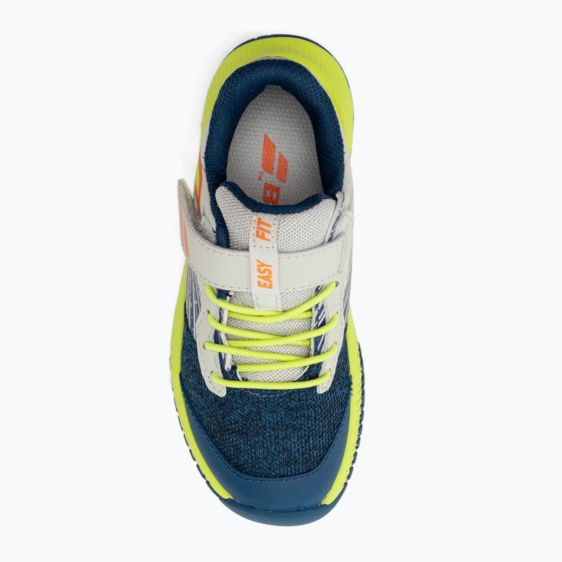 Buty do tenisa dziecięce Babolat 21 Pulsion AC Jr dark blue/sulphur spring 6