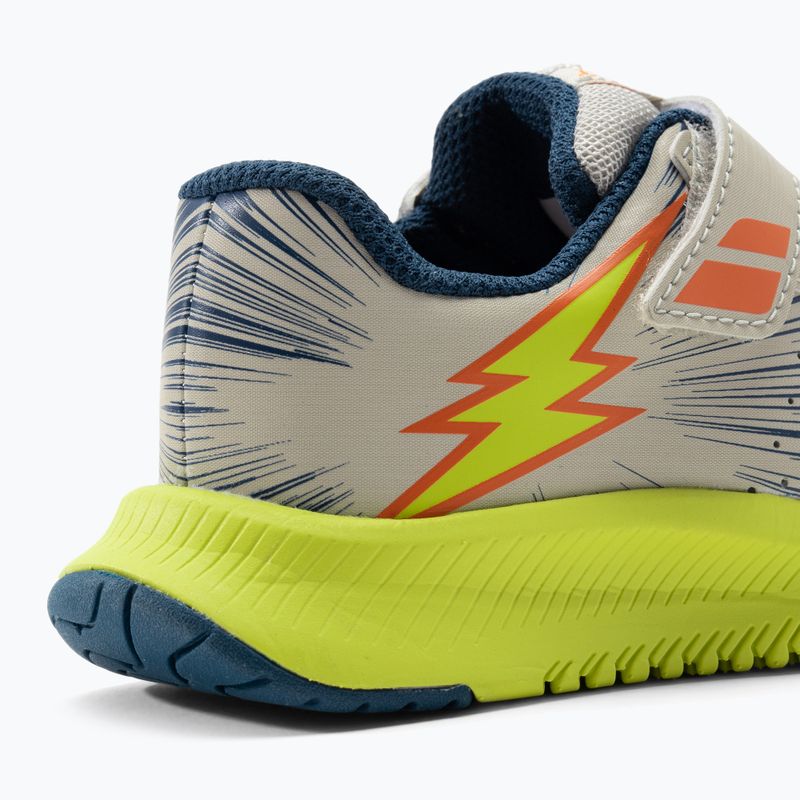 Buty do tenisa dziecięce Babolat 21 Pulsion AC Jr dark blue/sulphur spring 8