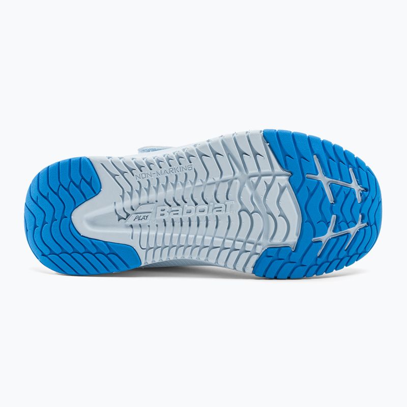 Buty do tenisa dziecięce Babolat 21 Pulsion AC Jr white/illusion blue 4