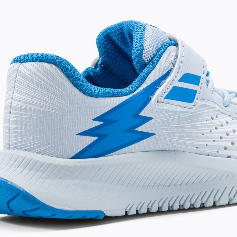 Buty do tenisa dziecięce Babolat 21 Pulsion AC Jr white/illusion blue 7