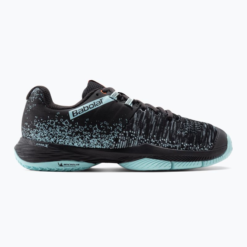 Buty do padla damskie Babolat Sensa W black/tanager turquoise 2