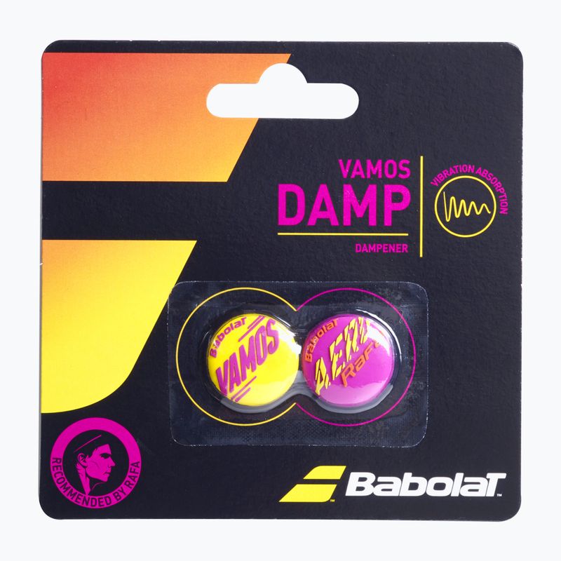 Tłumiki drgań Babolat Vamos Damp 2 szt. yellow/violet 2