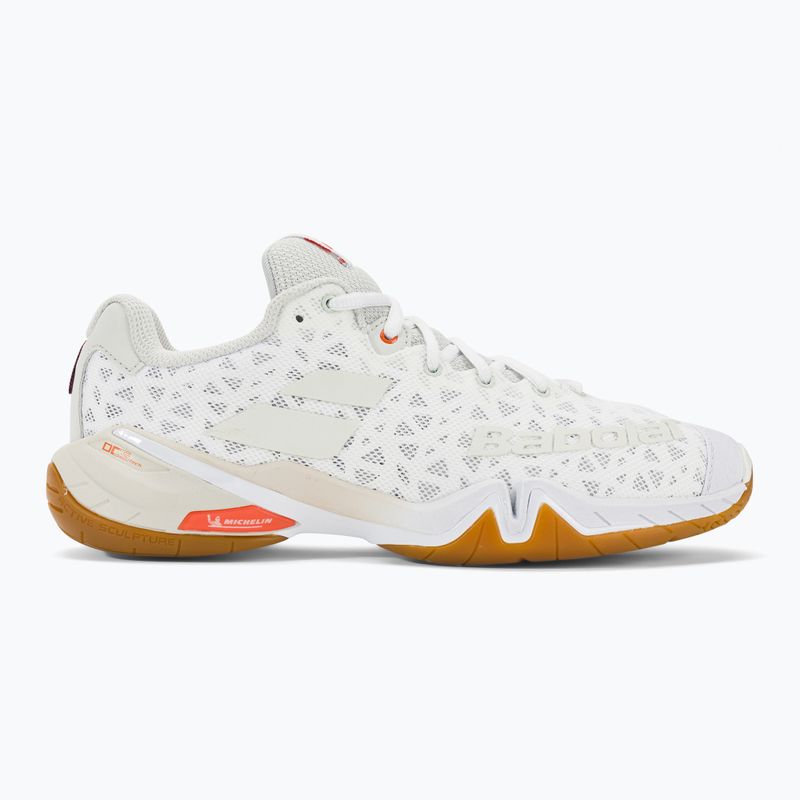 Buty do badmintona męskie Babolat 22 Shadow Tour white/light grey 2