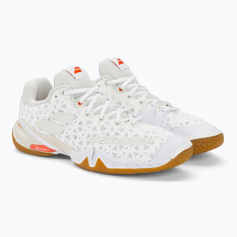 Buty do badmintona męskie Babolat 22 Shadow Tour white/light grey 4