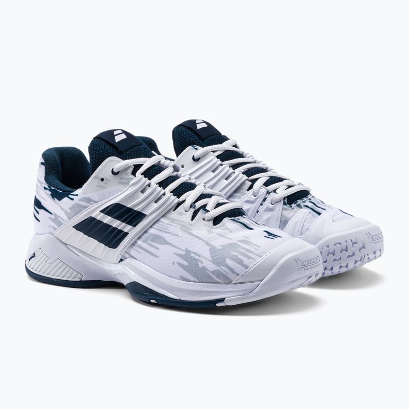 Buty do tenisa męskie Babolat 22 Propulse Fury AC white/estate blue 4