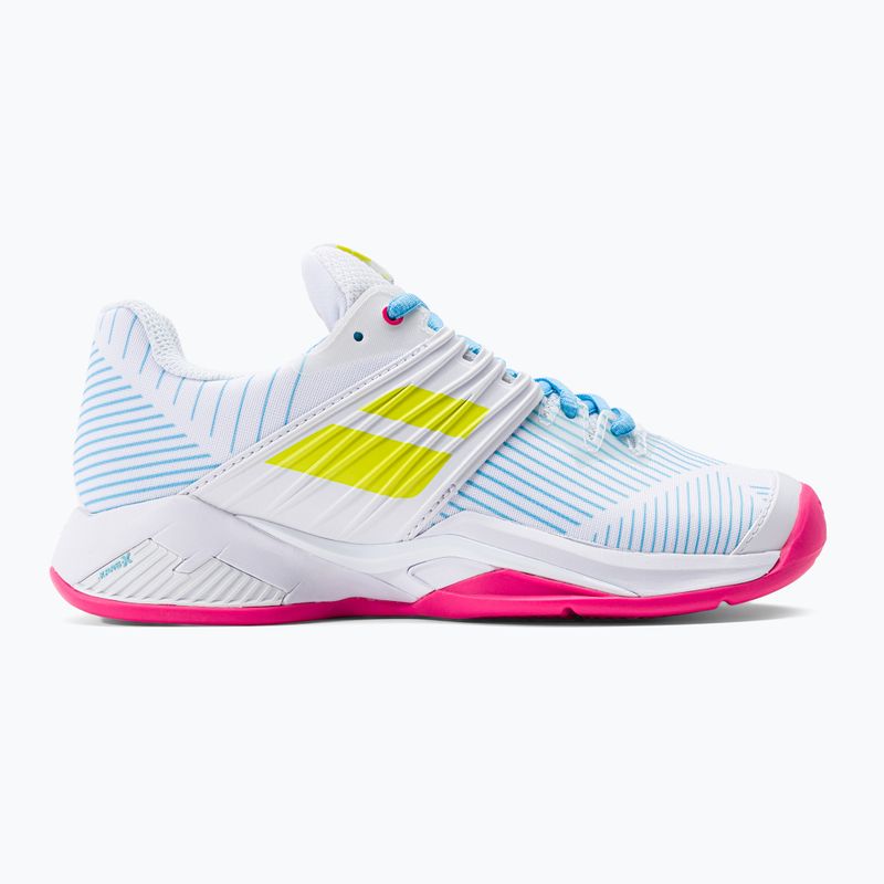 Buty do tenisa damskie Babolat 22 Propulse Fury Clay W white/sulphur spring 2