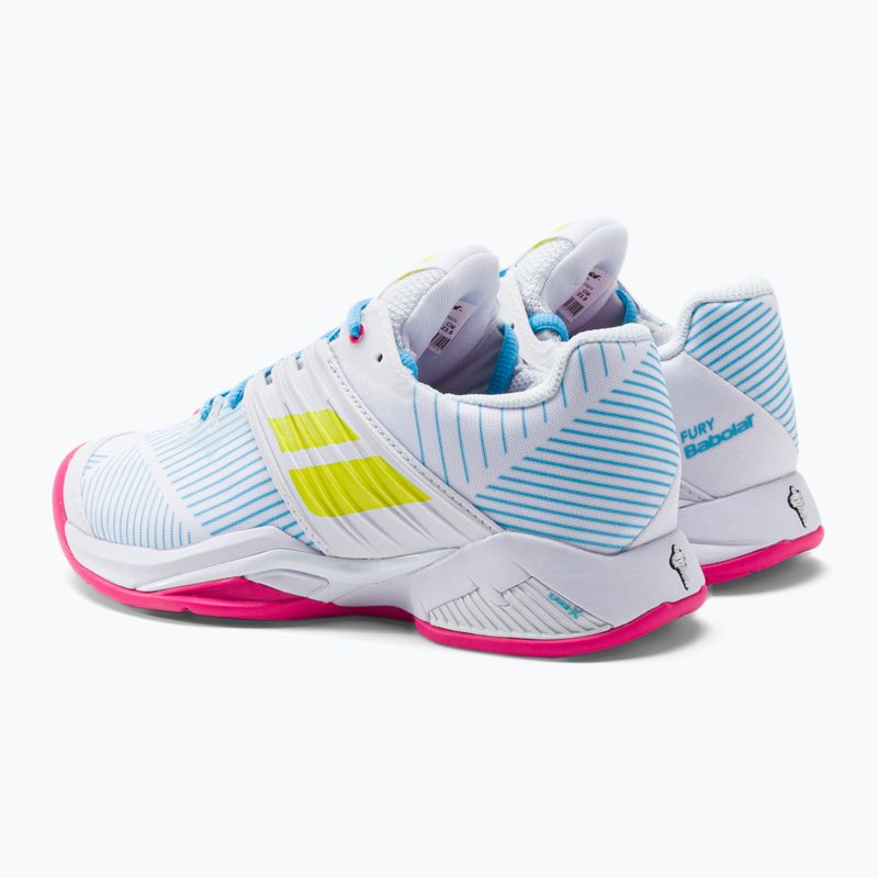 Buty do tenisa damskie Babolat 22 Propulse Fury Clay W white/sulphur spring 3