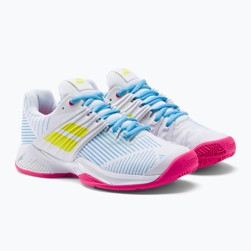 Buty do tenisa damskie Babolat 22 Propulse Fury Clay W white/sulphur spring 5