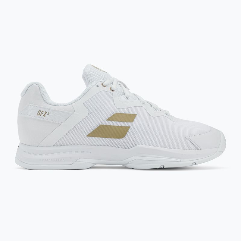 Buty do tenisa męskie Babolat 22 SFX3 All Court Wimbledon white/gold 2