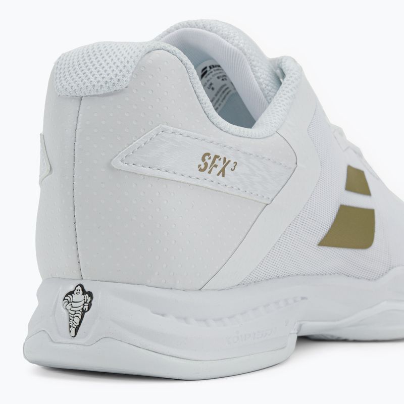 Buty do tenisa męskie Babolat 22 SFX3 All Court Wimbledon white/gold 9