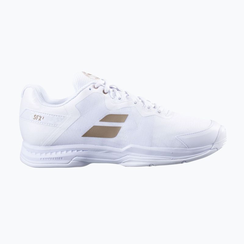 Buty do tenisa męskie Babolat 22 SFX3 All Court Wimbledon white/gold 12