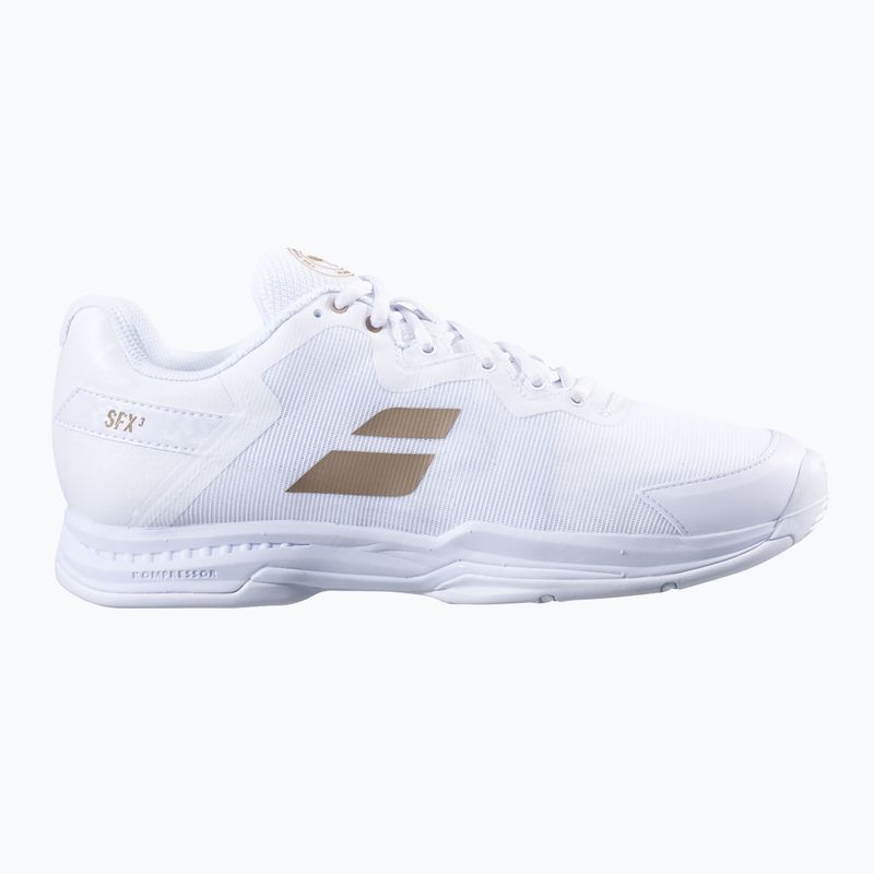 Buty do tenisa damskie Babolat SFX3 AC Wimbledon W white/gold 11