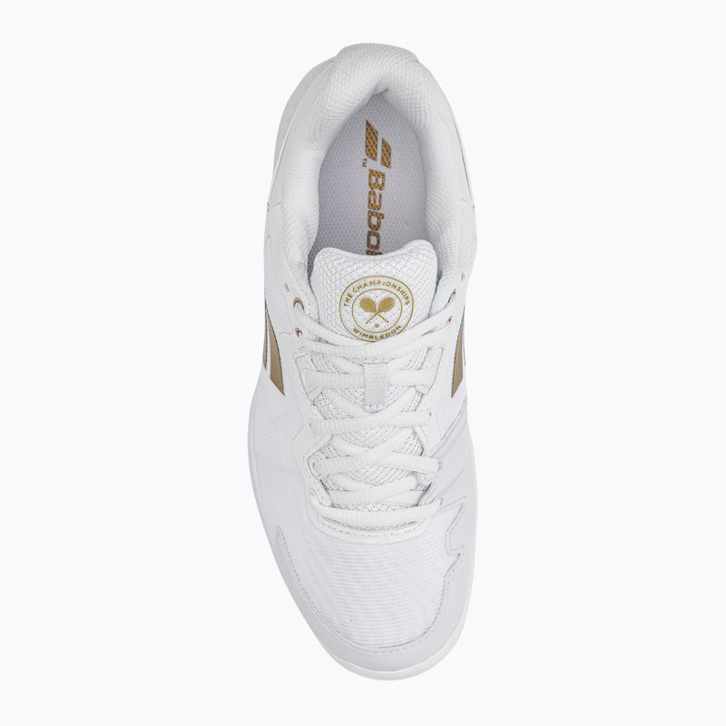 Buty do tenisa damskie Babolat SFX3 AC Wimbledon W white/gold 6