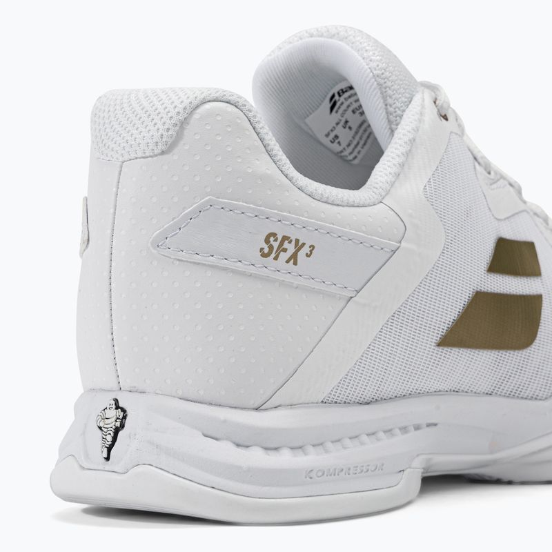 Buty do tenisa damskie Babolat SFX3 AC Wimbledon W white/gold 9