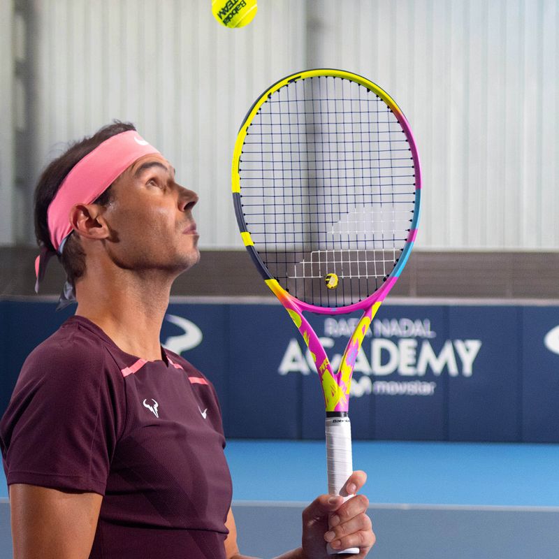 Rakieta tenisowa Babolat Pure Aero Rafa 2gen yellow/pink/blue 12
