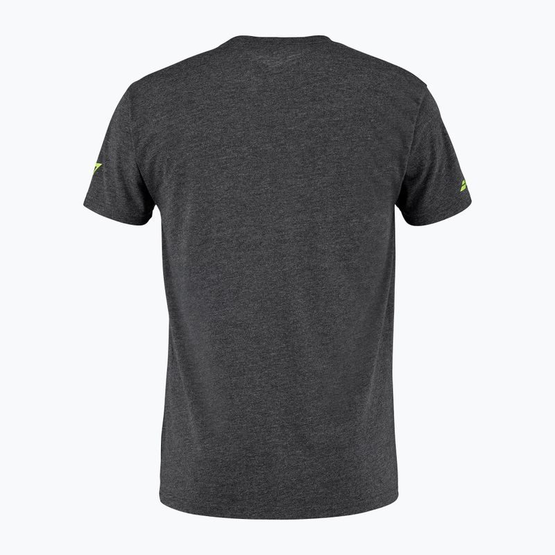 Koszulka tenisowa męska Babolat Aero Cotton black heather 2