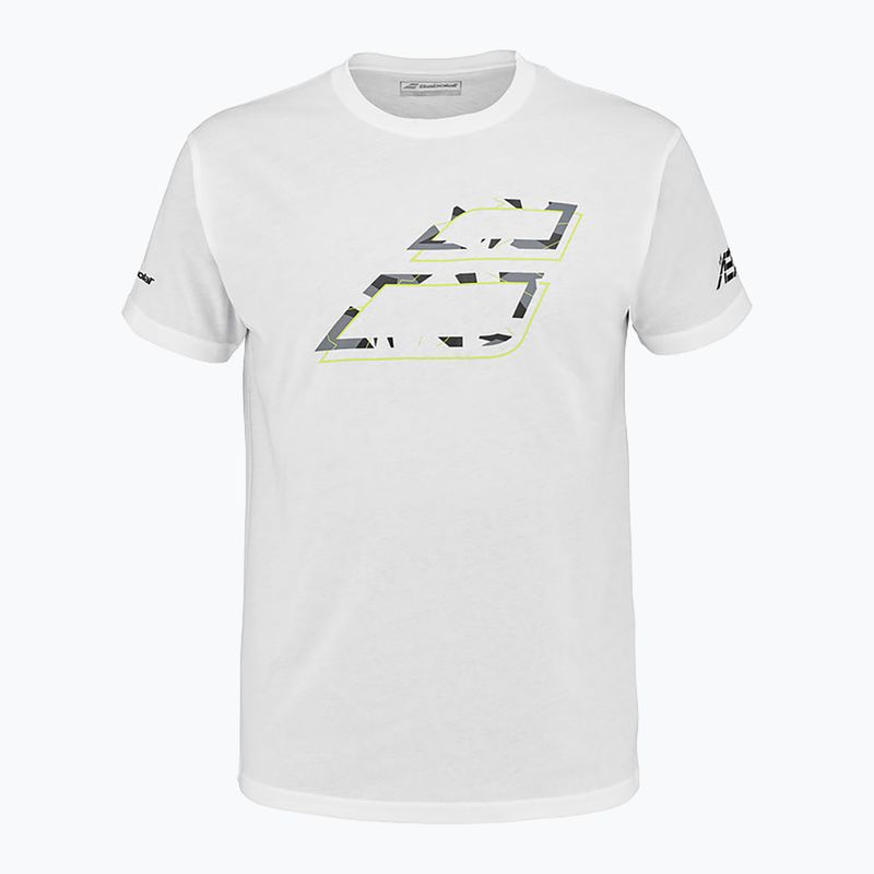 Koszulka tenisowa męska Babolat Aero Cotton white/white