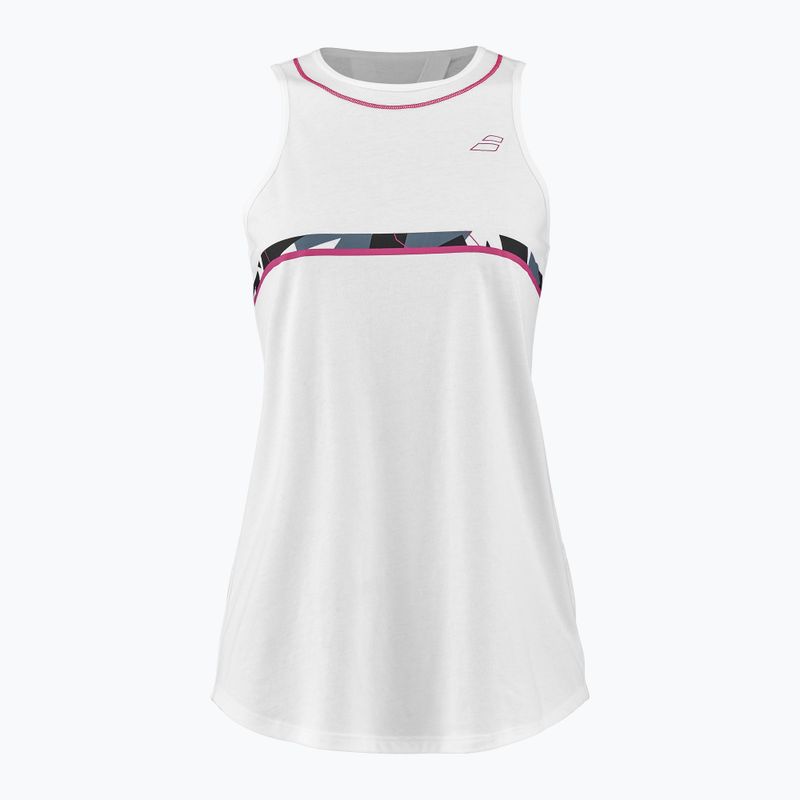 Koszulka tenisowa damska Babolat Aero Cotton Tank W white/white