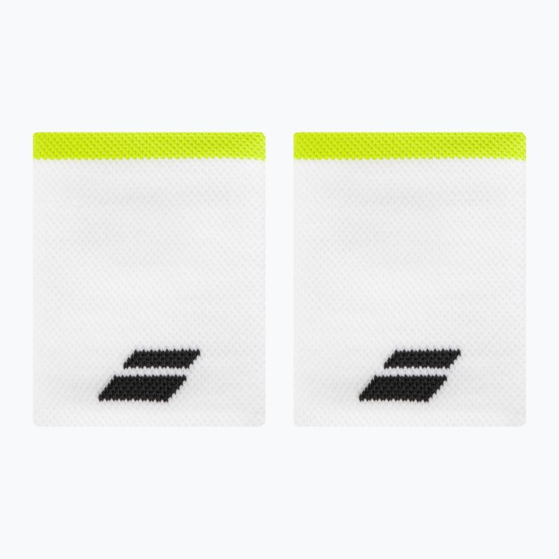 Frotki na nadgarstek Babolat Logo Jumbo Wristband 2 szt. white/aero 2