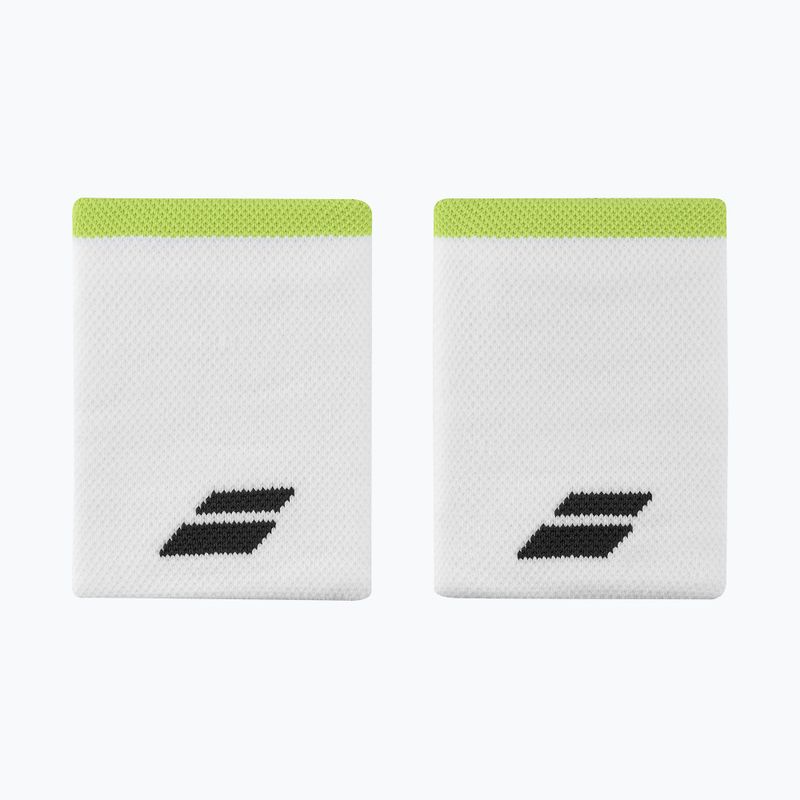 Frotki na nadgarstek Babolat Logo Jumbo Wristband 2 szt. white/aero 3