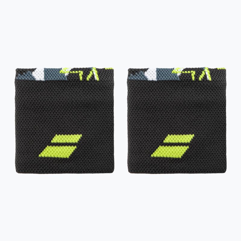 Frotki na nadgarstek Babolat Logo Wristband 2 szt. grey/aero 2