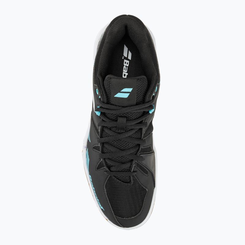 Buty do badmintona męskie Babolat Shadow Spirit black/light blue 5