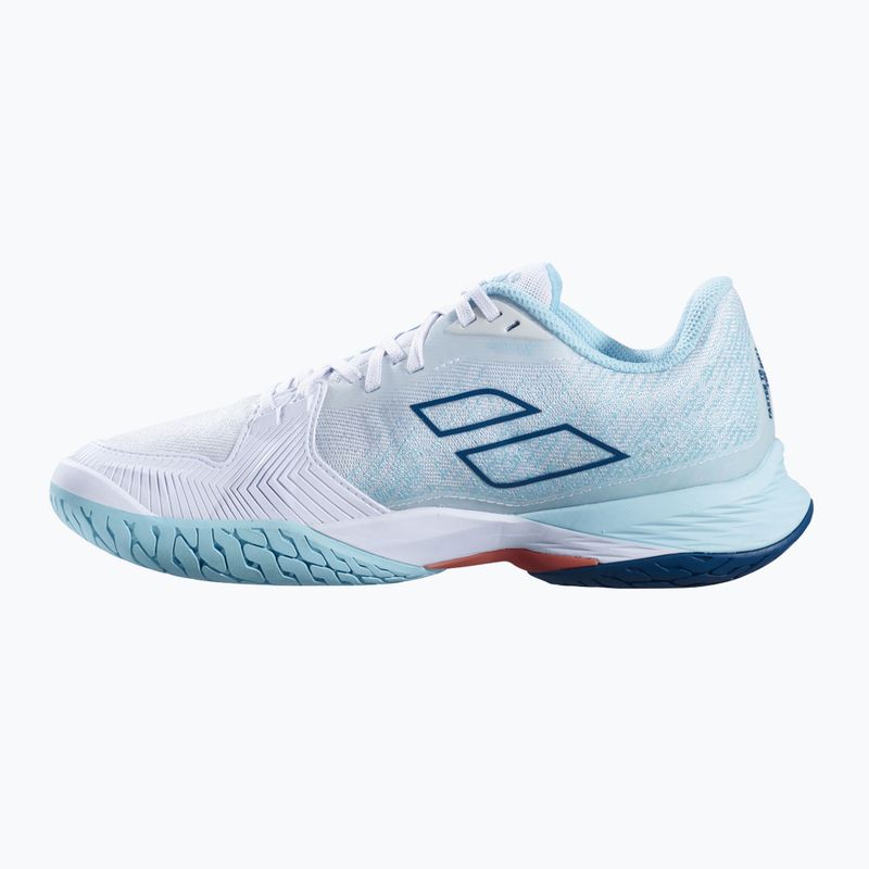 Buty do tenisa damskie Babolat Jet Mach 3 AC W white/angel blue 14