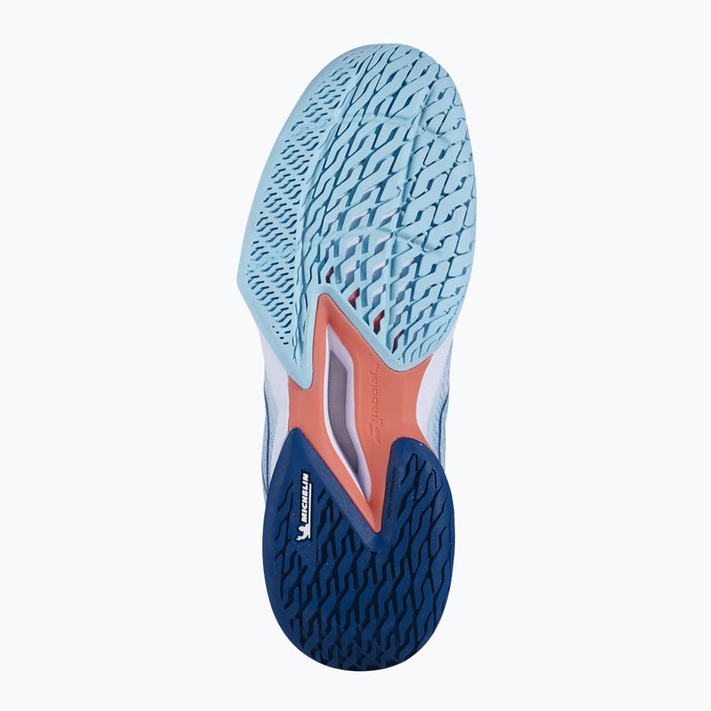 Buty do tenisa damskie Babolat Jet Mach 3 AC W white/angel blue 15