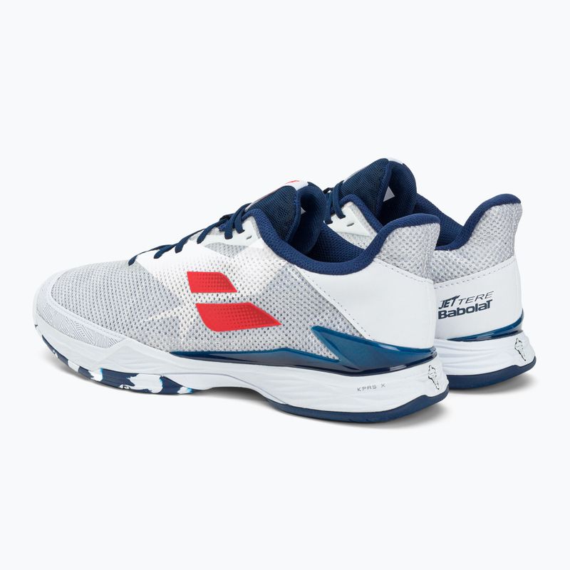 Buty do tenisa męskie Babolat Jet Tere All Court white/estate blue 3
