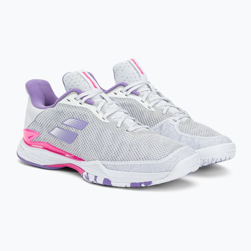 Buty do tenisa damskie Babolat Jet Tere AC white/lavender 4