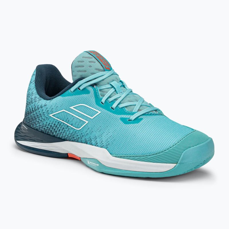 Buty do tenisa dziecięce Babolat Jet Mach 3 All Court Jr angel blue