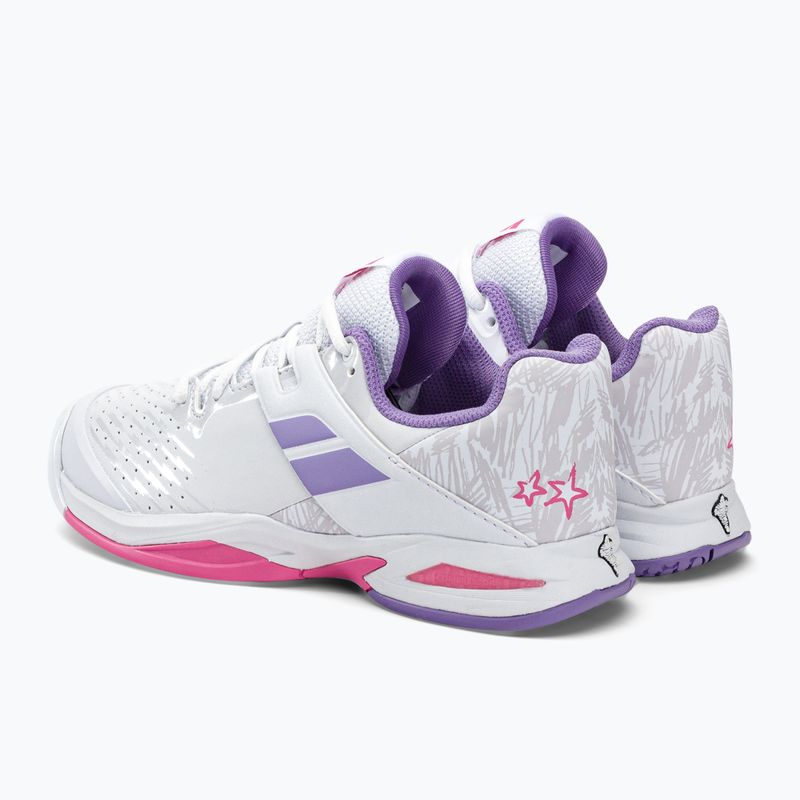 Buty do tenisa dziecięce Babolat Propulse All Court white/lavender 32S23884 3