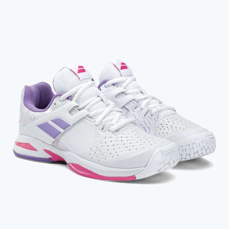 Buty do tenisa dziecięce Babolat Propulse All Court white/lavender 32S23884 4