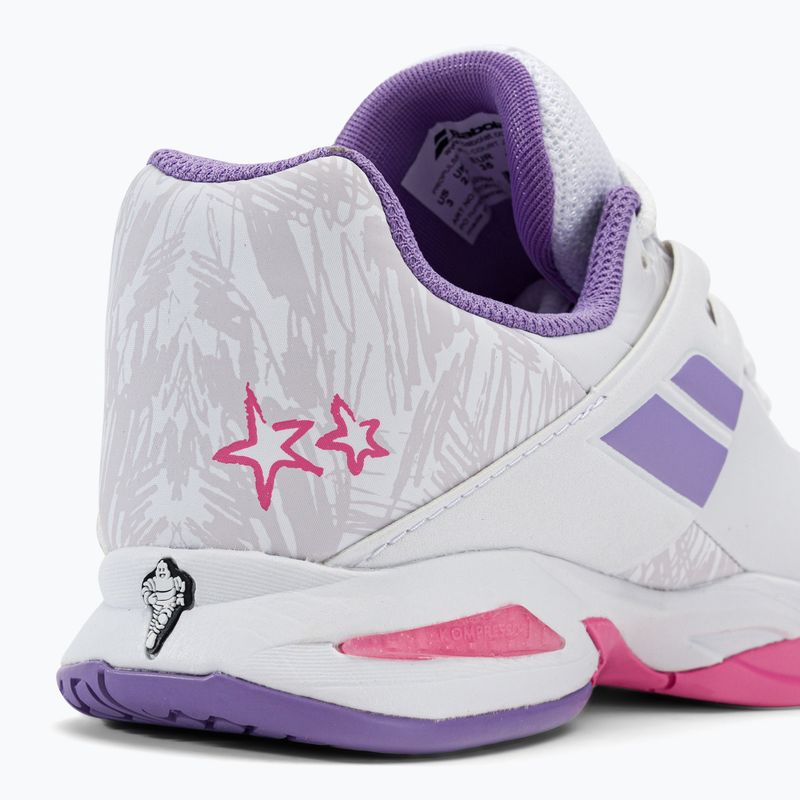 Buty do tenisa dziecięce Babolat Propulse All Court white/lavender 32S23884 9