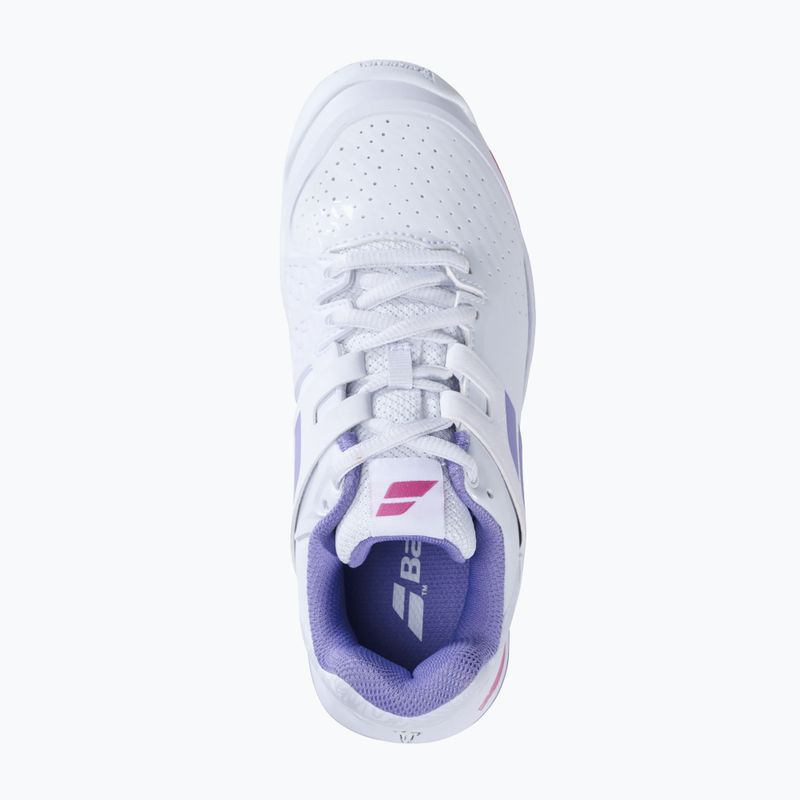 Buty do tenisa dziecięce Babolat Propulse All Court white/lavender 32S23884 15