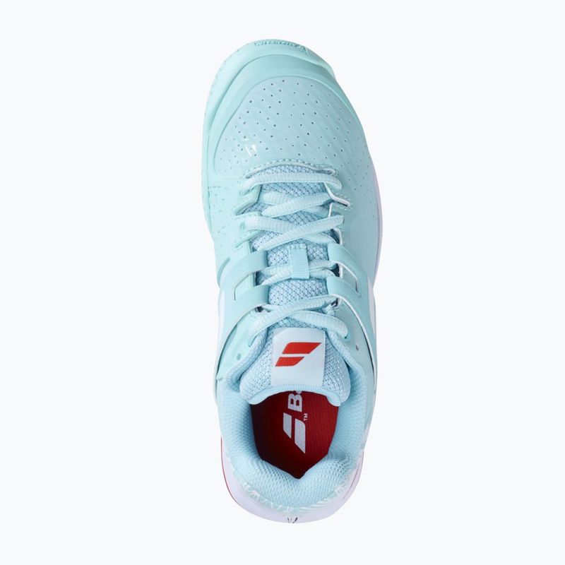 Buty do tenisa dziecięce Babolat Propulse All Court yucca/white 14