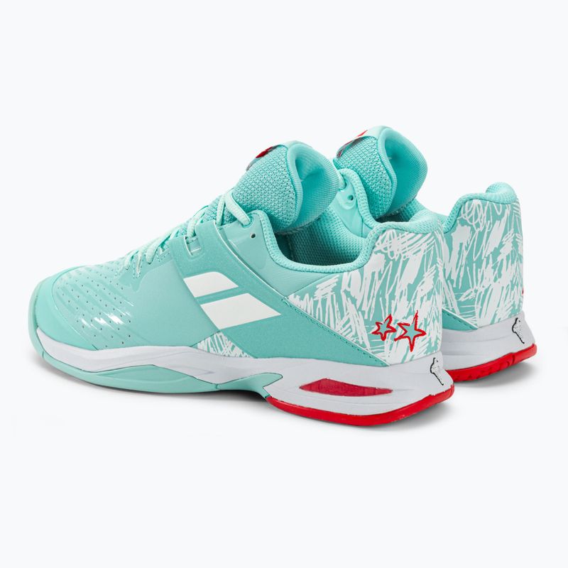Buty do tenisa dziecięce Babolat Propulse All Court yucca/white 3