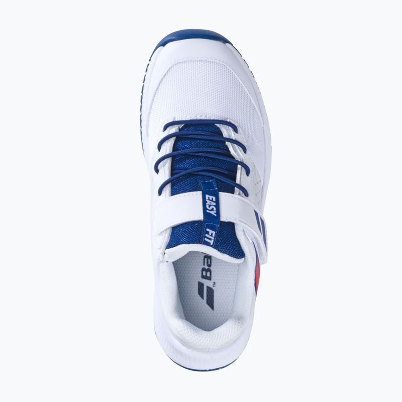 Buty do tenisa dziecięce Babolat Pulsion All Court Kid white/estate blue 14