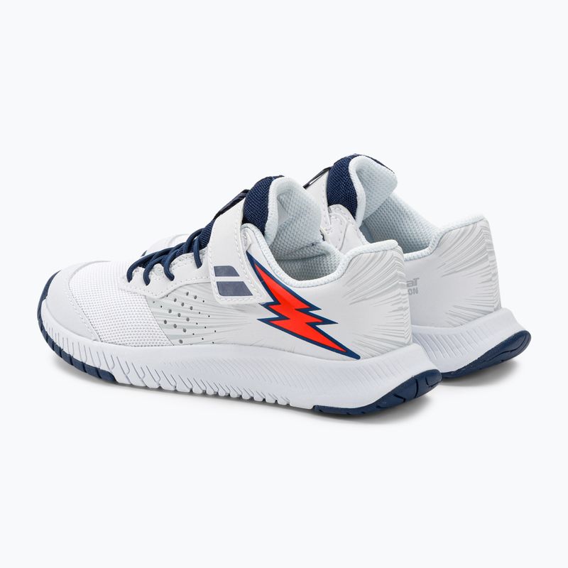 Buty do tenisa dziecięce Babolat Pulsion All Court Kid white/estate blue 3