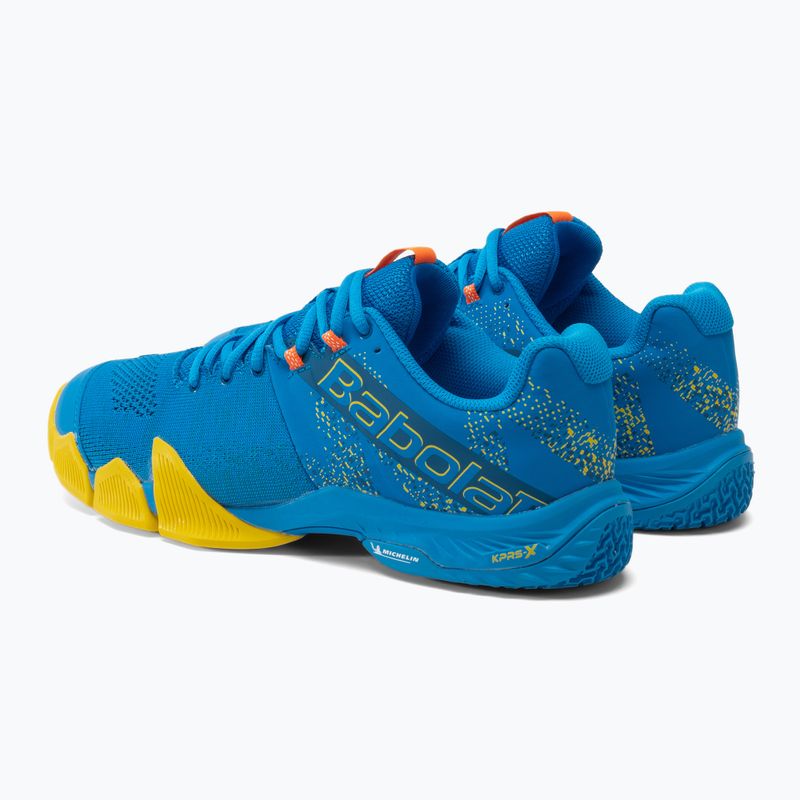 Buty do padla męskie Babolat Movea french blue/vibrant yellow 3