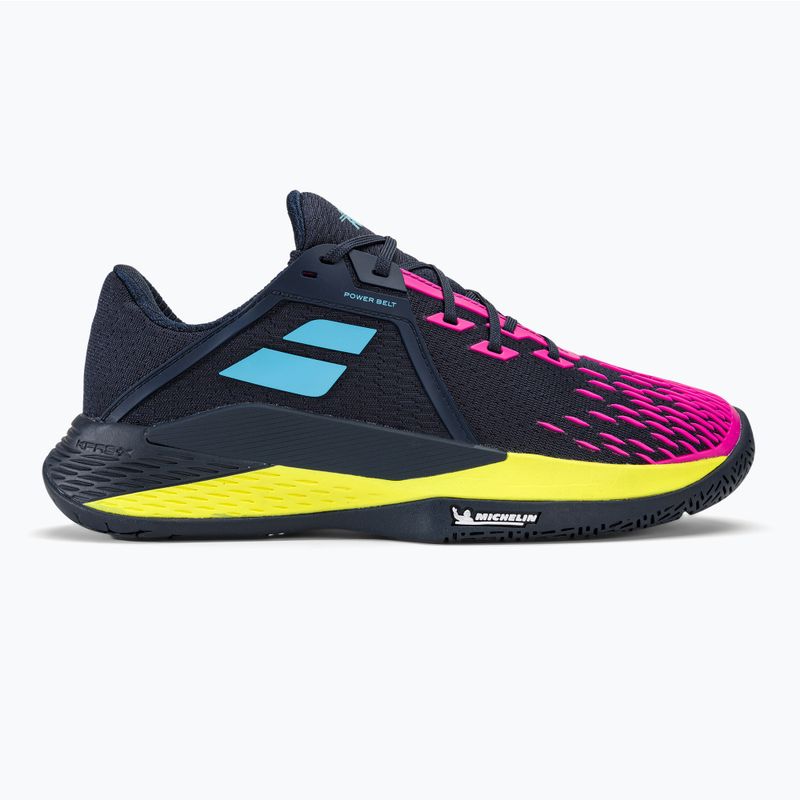 Buty do tenisa męskie Babolat Propulse Fury 3 All Court dark blue/pink aero 2