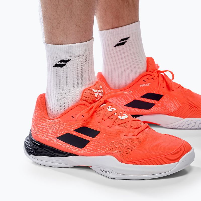 Buty do tenisa męskie Babolat Jet Mach 3 All Court strike red/white 15