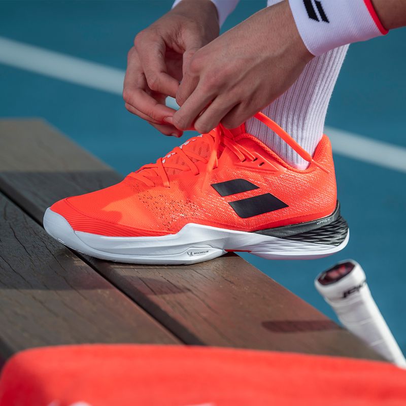 Buty do tenisa męskie Babolat Jet Mach 3 All Court strike red/white 19