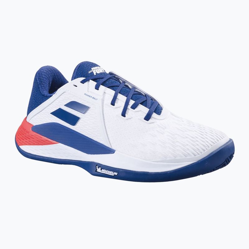 Buty do tenisa męskie Babolat Propulse Fury 3 Clay white/estate blue 8